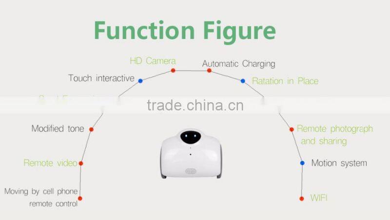 Factory Price WIFI Charge Voice Intercom Home Monitoring Real Care Baby Robot