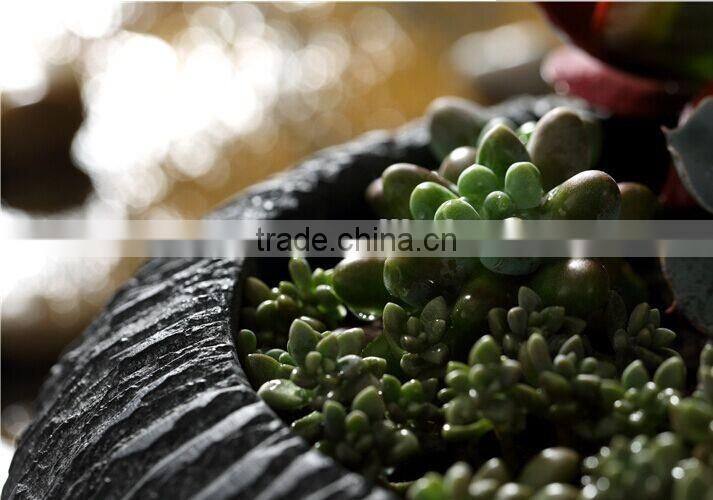 2017 cheap balcony fiberglass flower pot outdoor round planters