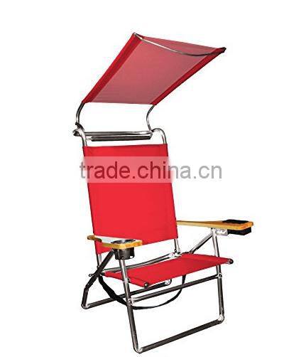 low sand beach chair with sunshade