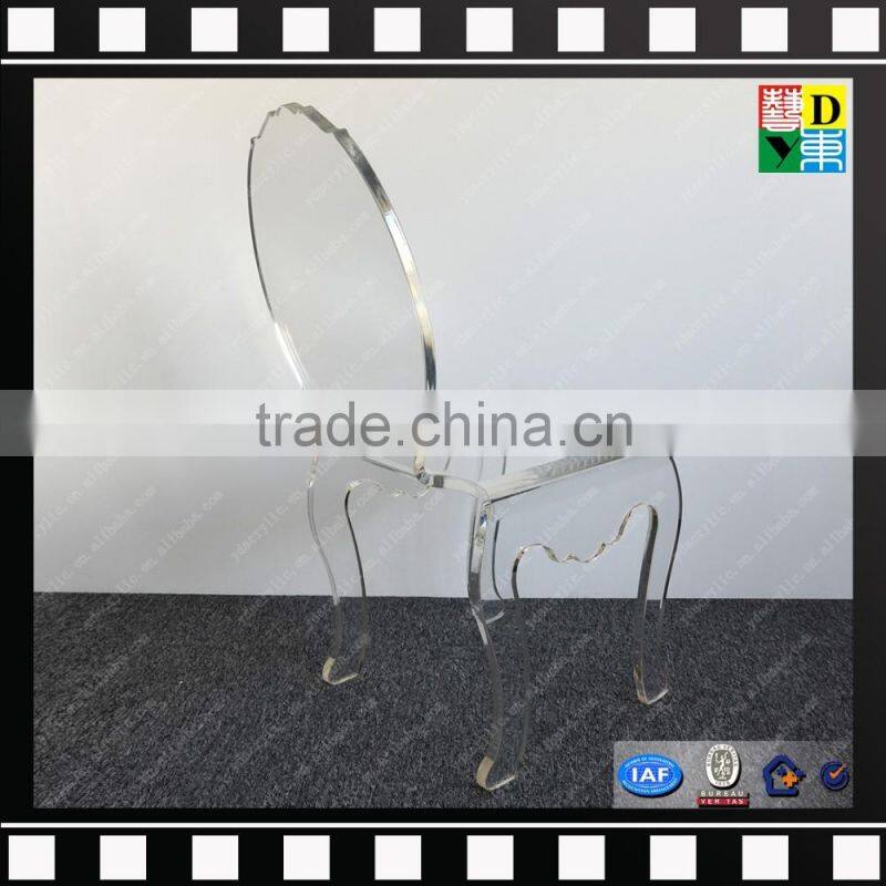 Cheap armless modern acrylic designer dining chairs from shenzhen yidong