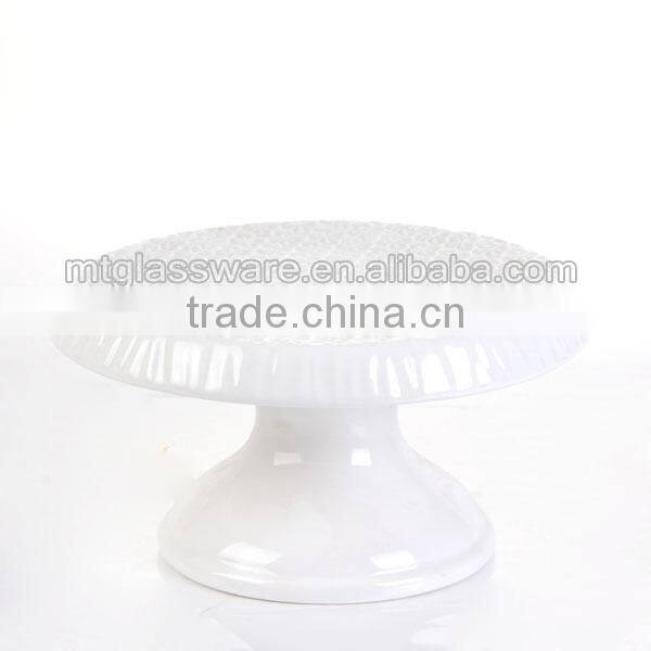2015 Hot Selling 2 Tier Wedding ceramic cake stand for wedding for party