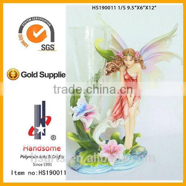 Resin antiquer small flower vase