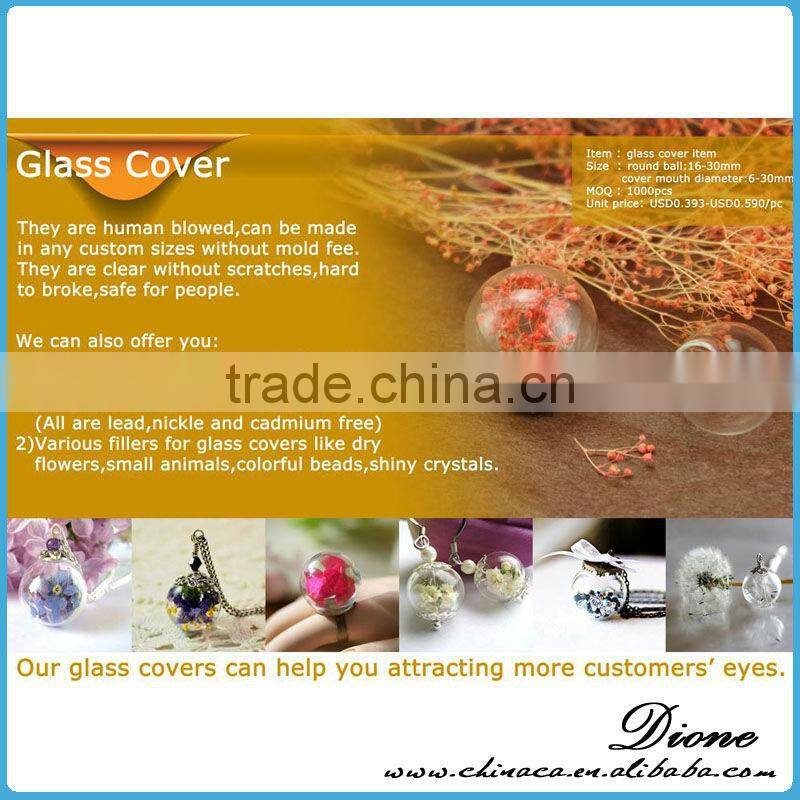 DIY Handmake starfish ring nature jewelry glass globe ring