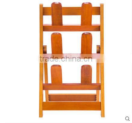 2017 Hot selling wooden folding shoe rack