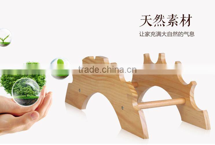 whisky six bottles display rack wooden wine display stand/wooden wine rack Antique Design Handmade Wooden Wine Rack