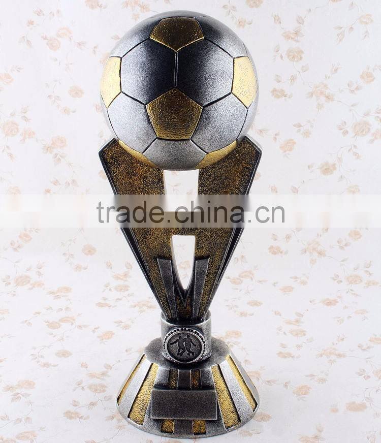 Custom resin silver horseshoe U shape trophy