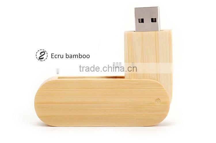 Wood Twist USB memory stick , Promotional Swivel USB Flash Drive with Custiomized Logo