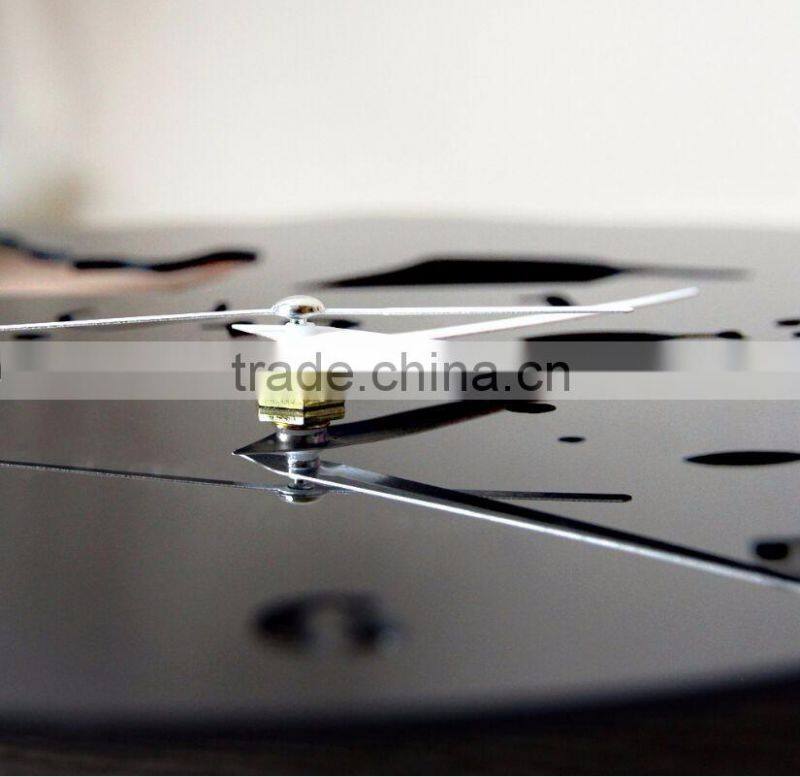 Decoration acrylic wall clock ,Fashionable red acrylic wall clock