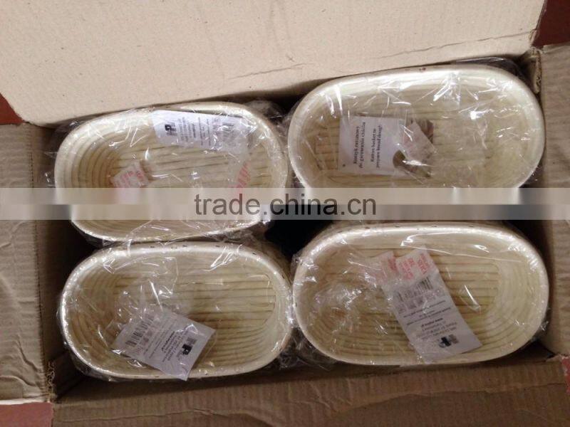 Oval Shape 100% Handmade Baguette Proofing Rattan Banneton Basket