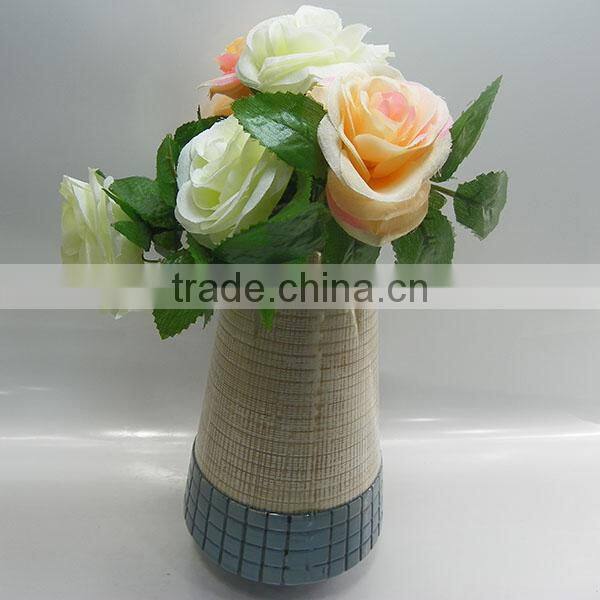 Factory direct ceramic flower vase/flower receptacle