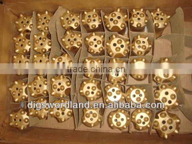 r32/r38/t38/t45/51 fact face drop center/retrac button thread bits