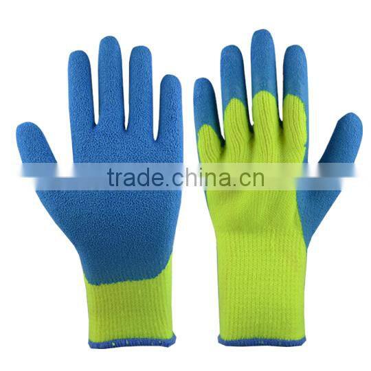 Palm coated latex thermal liner winter gloves