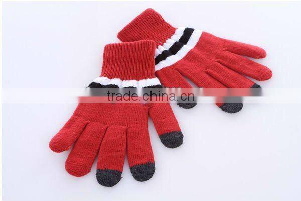 Customized Black iPhone Touch Screen Gloves With Print ZMR732