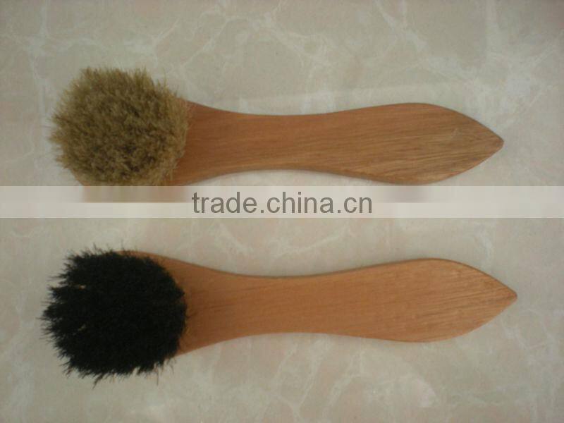 wooden shoe brush