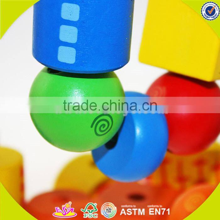 wholesale wooden blocks beaded toy for kids, diy wooden blocks beaded toy for kids, funny wooden blocks toy for kids W11E043