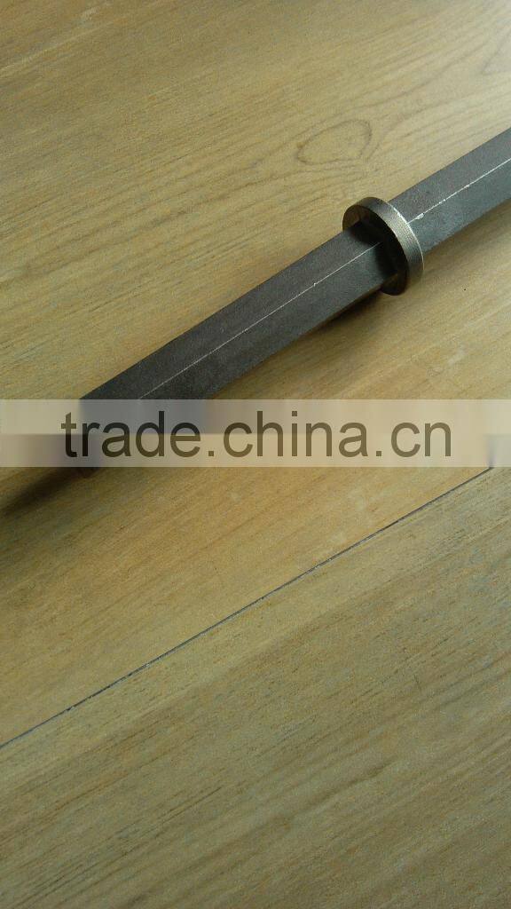 Hex shank wide pneumatic chisel 28x160. shank 28x540x75mm