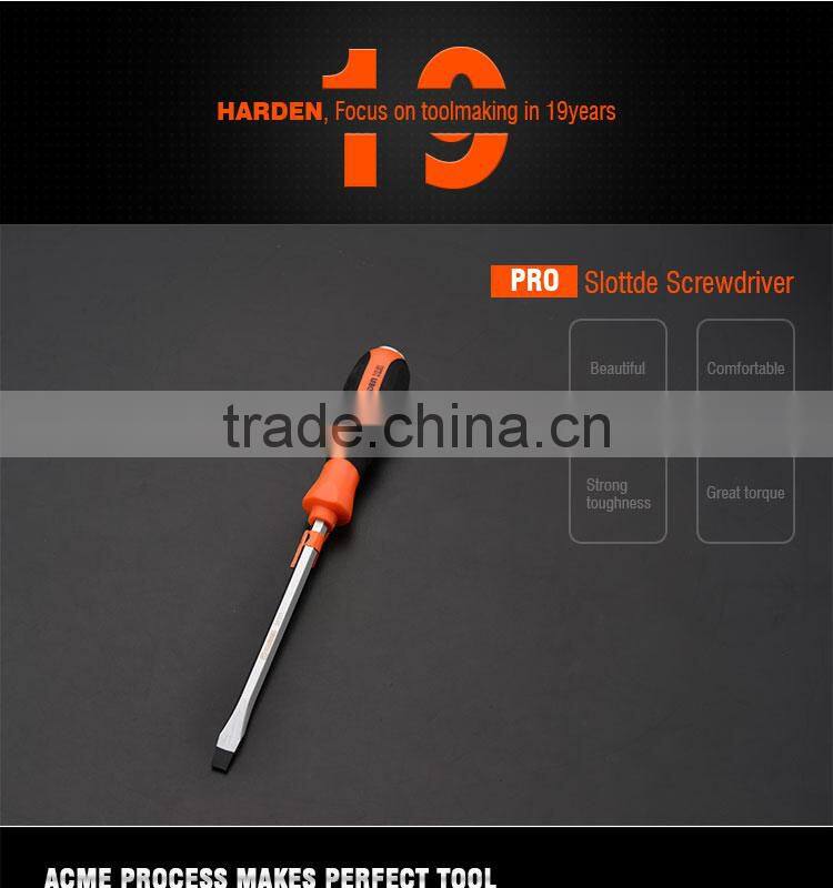 Professional Magnetic Hand Tools CRV Slotted Head Screwdriver