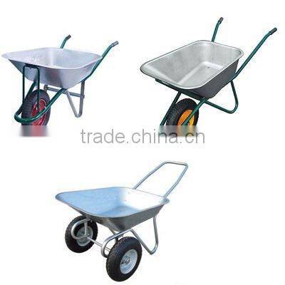 WB6404W 100L Dual Wheel Metal wheelbarrow for Russia