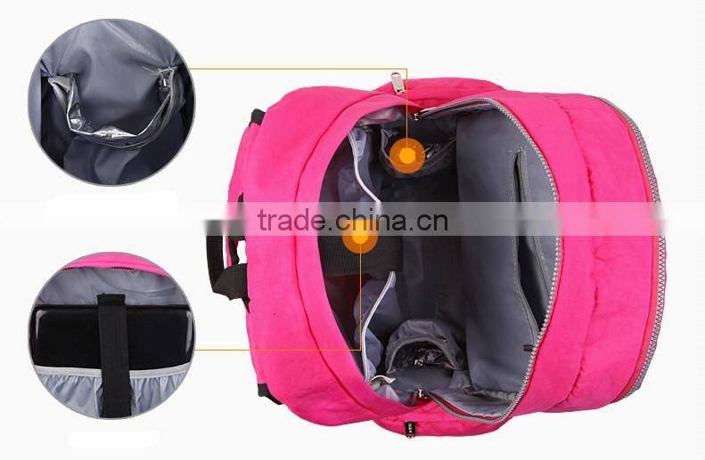 2015 new design multi-functional diaper bag