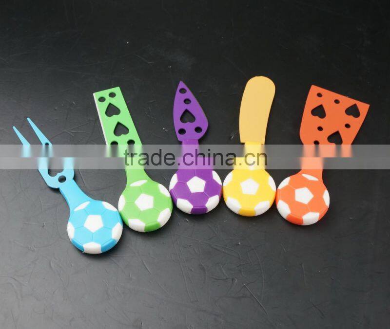 42198 5 Pieces Set Cheese Knives Steel Stainless Cheese Slicer Cheese Cutter