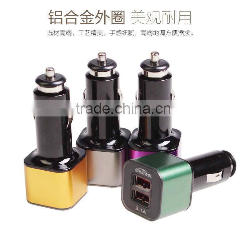 factory hot sales 3.1a car charger adapter With ISO9001