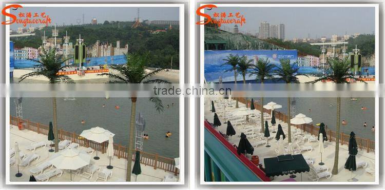 Latest design ourdoor artificial fack fiberglass coconut tree decoration tree