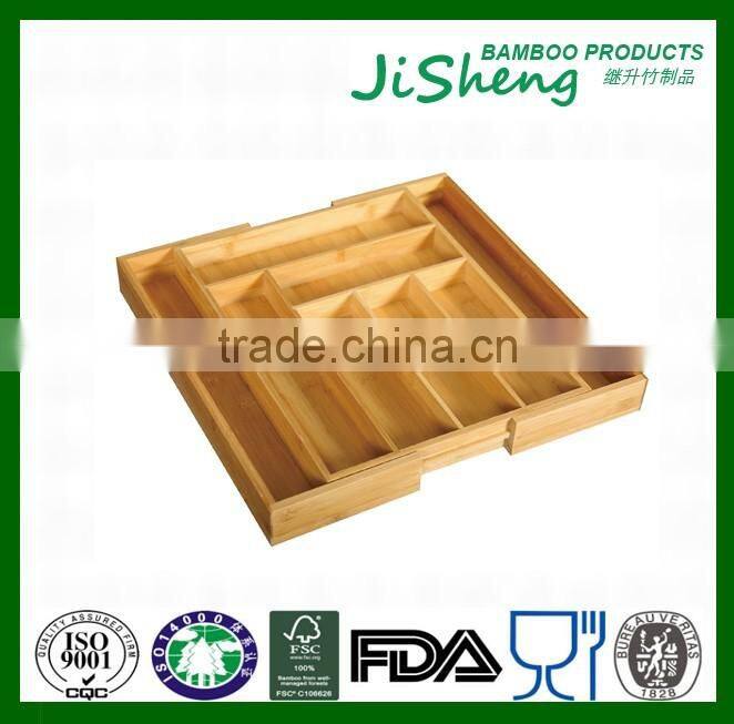 TOP Quality unique bamboo expandable bamboo kitchen drawer organizer for kitchen tools