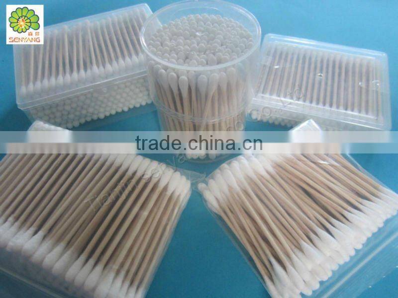 wooden medical make colored cotton swab holder