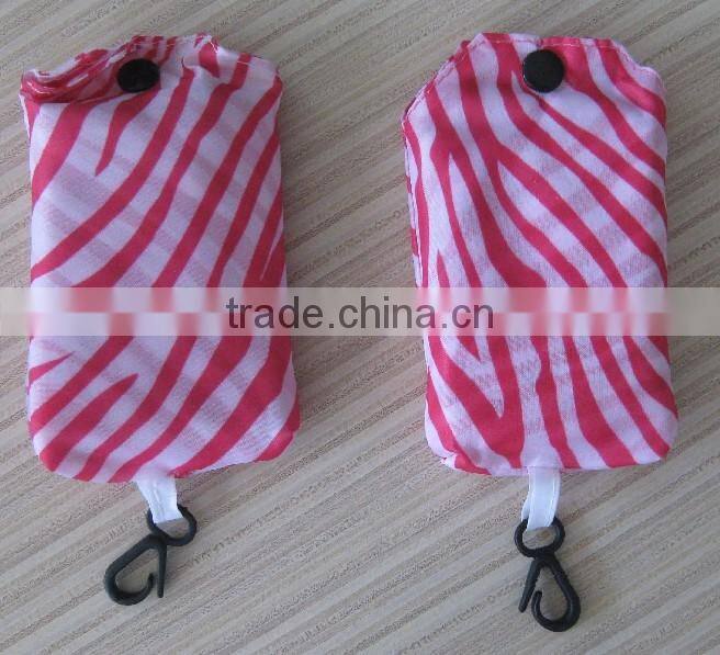 180T promotional gift Tote folding shopping bag