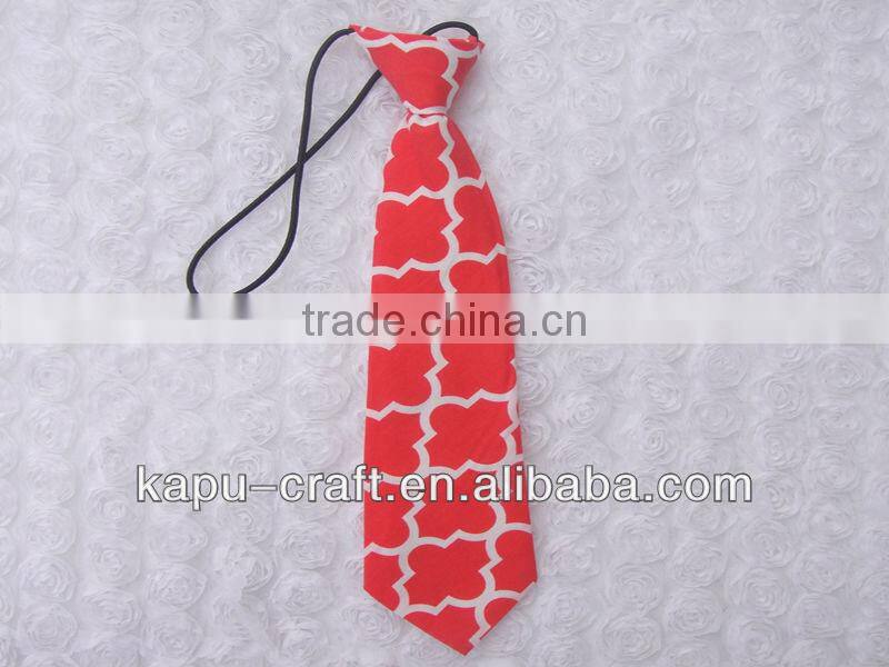 Hot pink quatrefoil cute baby tie pattern