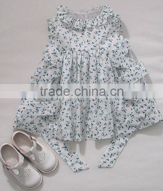 Wholesale Price Printed European Style Baby Girl Clothes Summer Sets