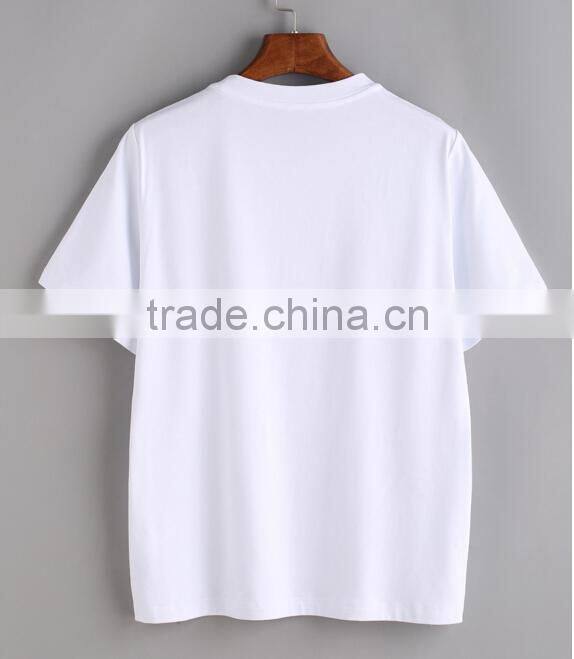 Latest Custom design high quality girl clothes Cheap Hot sale fashion wholesale kids boutique short sleeve rayon cotton t shirt