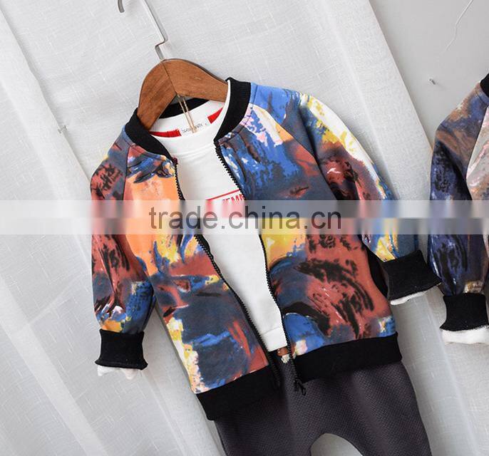 YE5215 children clothing autumn 2017 fashion sport kids boys coats