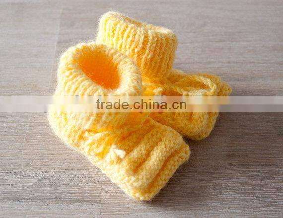 Cute Baby Shoes Crochet Woolen Warm Shoes Winter Infant Toddlers Indoor Knitted Shoes
