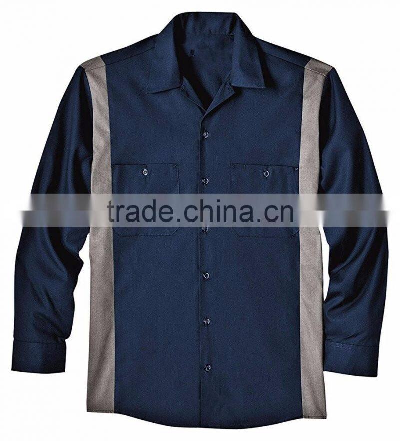 Anti-Static Work Uniforms Straff Quick Dry Cotton Engineering Uniform Workwear With Long Sleeve