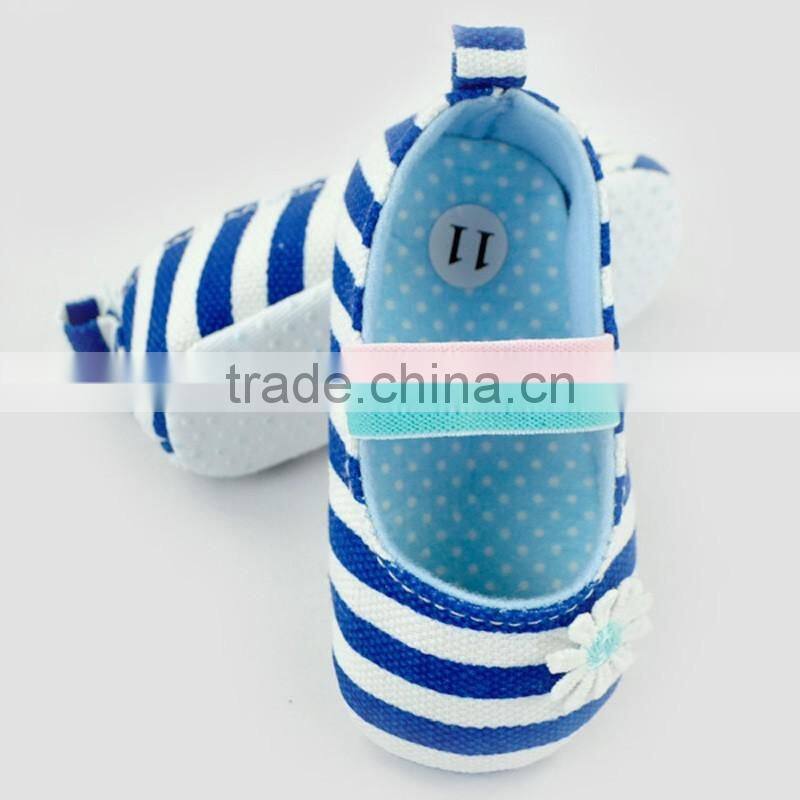 Fashion Stripes Newborn Crib Shoes Baby Shoes Toddlers Soft Shoes