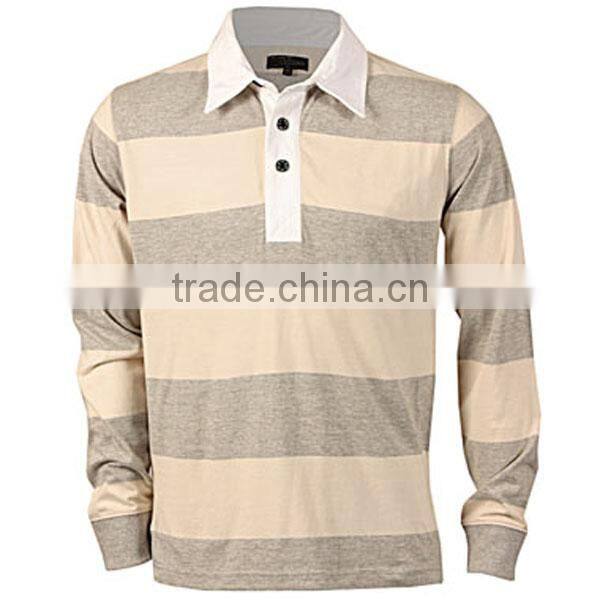 Original Double Collar Long Sleeve Rugby Polo Shirt