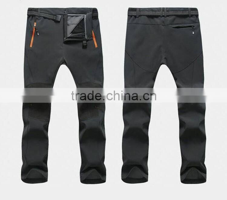 Custom men black softshell cheap pants