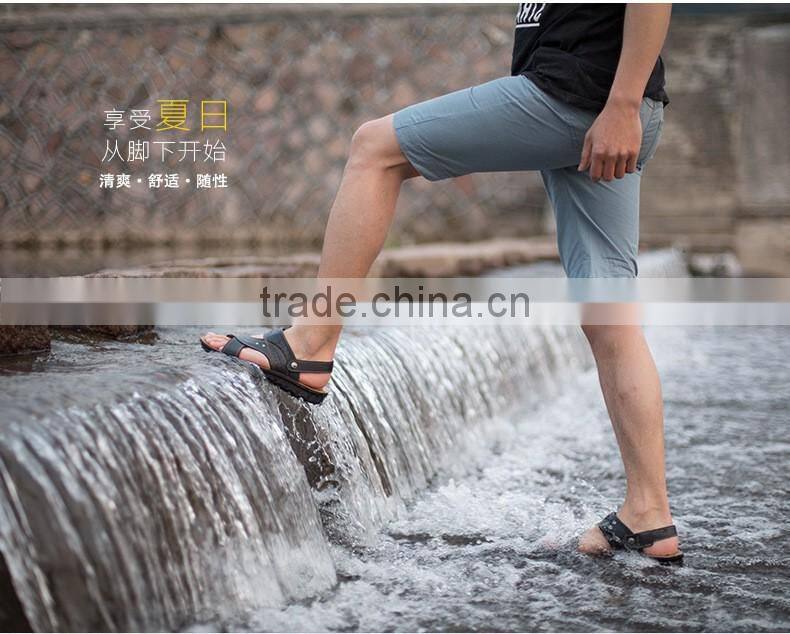 Male Sandals Men Genuine Leather Shoes Open Toe Sandals Slippers fashion Casual Shoes