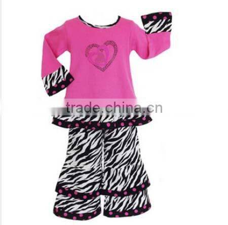 Factory wholesale baby girls chevron printed with chiffon ruffle skirt chevron baby skirt,hot pink pettiskirt
