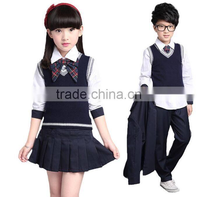 Factory discount kids clothes school wear uniform manufacturer of preschool uniforms