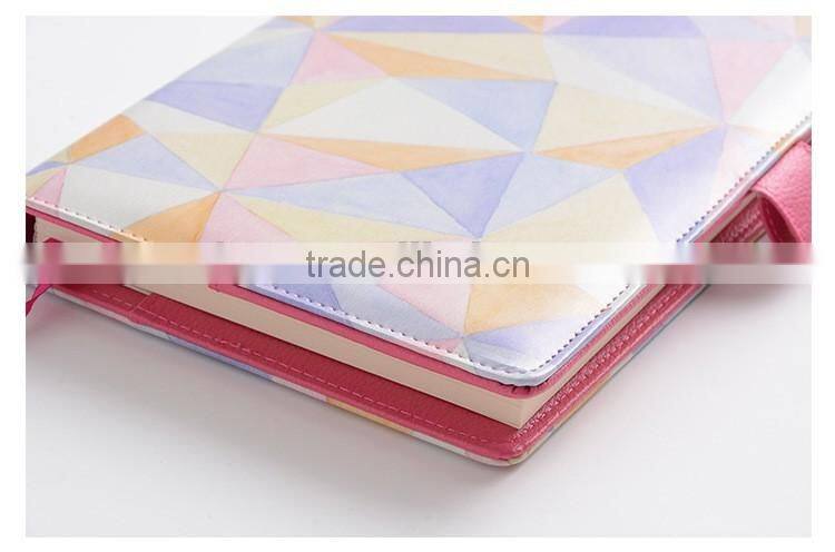 A5 creative journal dairy planner high grade PU cover notebook section sewing planner with clasp