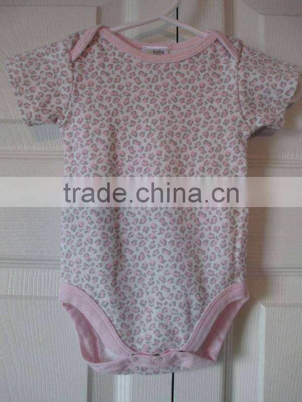 Gear Pink Leopard Print Baby Girl Bodysuit