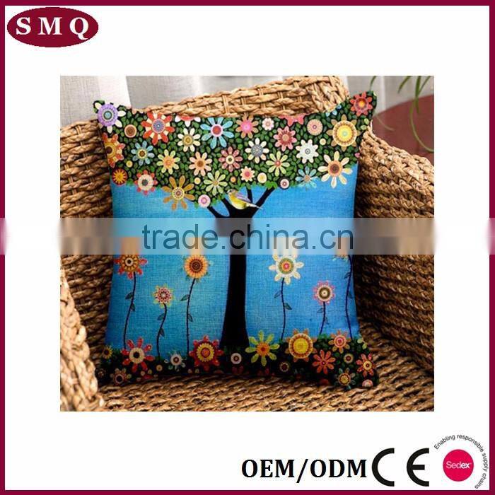 cotton fabric painting designs cushion cover