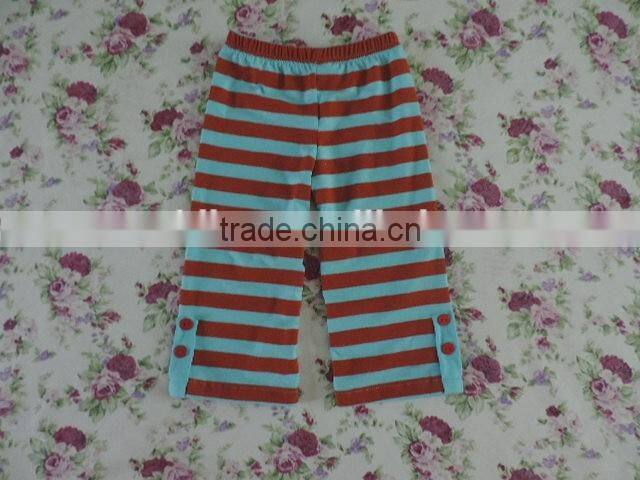 2017 Summer Little Angel Girls Beautiful Pants Baby Girls Cute Stripe Cotton Capris