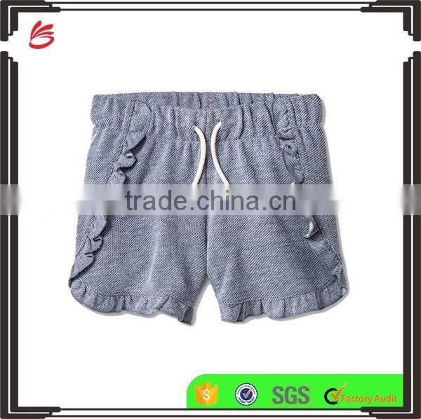 2017 custom girls ruffle shorts wholesale baby clothes girls children's clothes