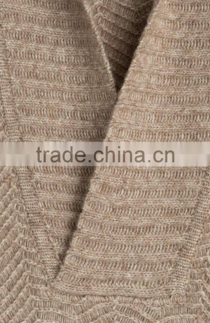 Hot selling warm sweater business casual long knnited oversized sweater