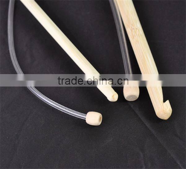 85cm(33.5") Bamboo Afghan Tunisian Crochet Hooks Needles 5.5-10.0mm, sold per packet of 5