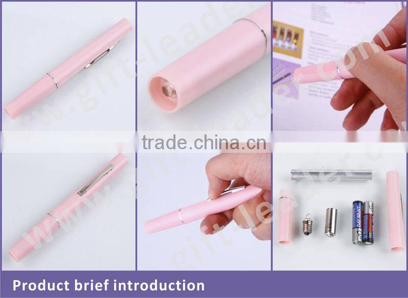 2015 unique plastic flashlight pen for wholesale for doctor