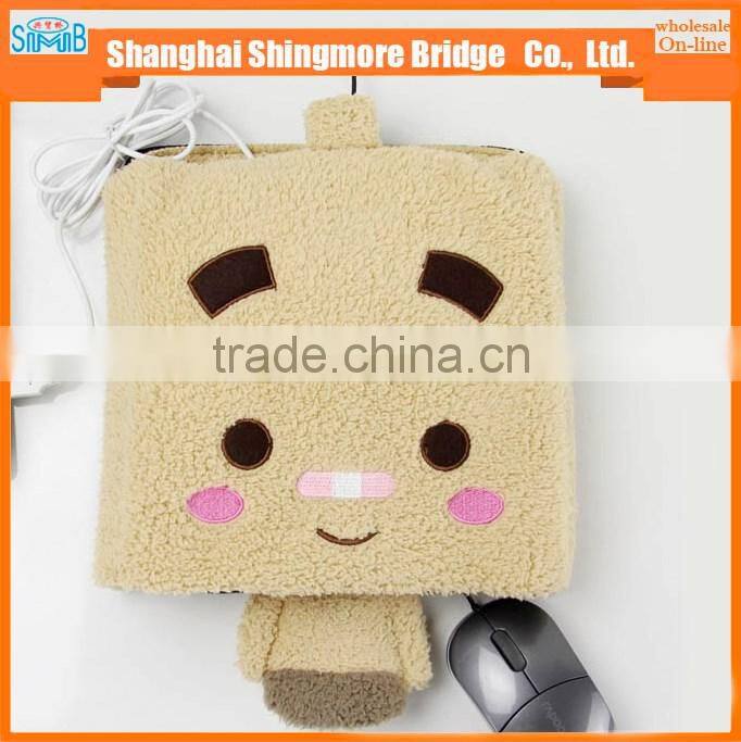 2017 new design usb heated carton mouse mat for gaming in winter